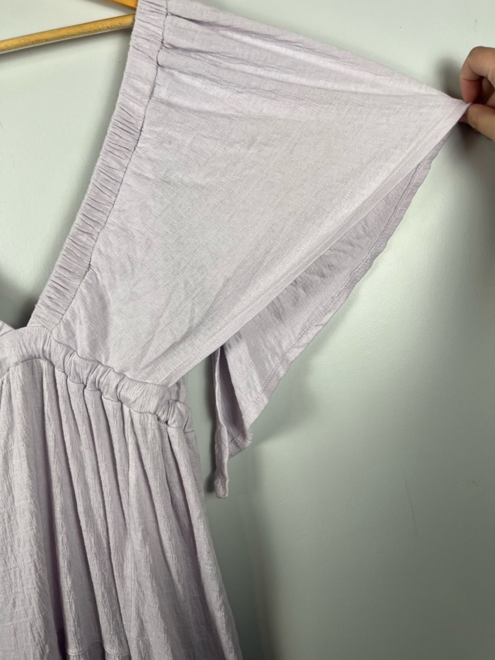 Free people beach La La Maxi Dress in lavender size large - Picture 3 of 9